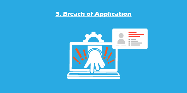 Breach of Application FinTech companies rely significantly on applications that allow customers to enter sensitive information and transfer funds with a single touch of a screen. A typical attack vector is through applications.