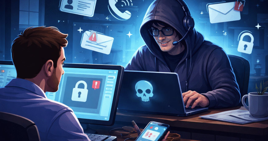 Helpdesk Impersonation attack