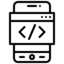 Solid black square color swatch