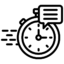Decorative black square used as a spacer