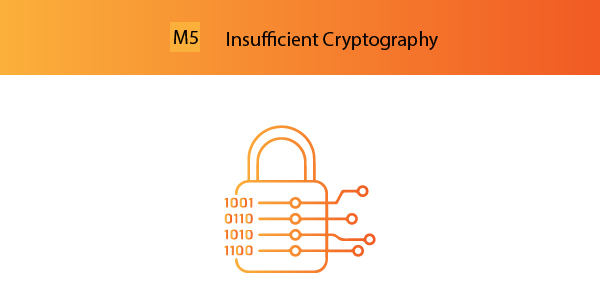 OWASP Mobile Top 10 M5 It's difficult to understand why this issue is still so high on the priority list, given the widespread use of cryptographic algorithms like SHA-1 and MD4/5 and general understanding of the need of encryption.